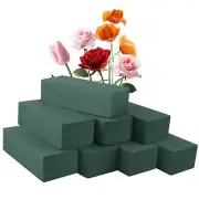 8Pcs Floral Foam Blocks for Fresh and Artificial Flower Arrangements 7.8" L x...