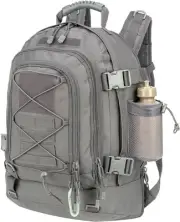 Expandable 40-64L Military Tactical Backpack 3 Day Bag Hiking Gym Sport Gray