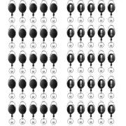 50 Pcs Badge Reel, ID Badge Holder Clip, Retractable Keychain Badge Clip, Lan...