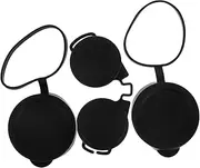 3pcs Objectives Lenses Telescope Lens Cap Telescope Alarge Objective Len Optics Binocular Caps Rubber Eyepiece Guard Eyepiece Guard Binoculars Accessory Black Rubber