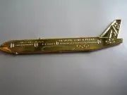 Ansett Australia "Gold 767 Torch Relay Plane" Pin Sydney Olympics (Postage Incl)