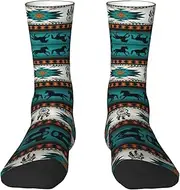 [EdWal] Soft Horse print Moisture Wicking Socks Sports Socks for Men and Women Warm thermal Boot Hiking Socks