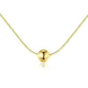 ORO BELLE 18K Gold Layered Sterling Silver Classic Ball Necklace