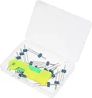 DOITOOL 1Set Twin Needle Sewing Machine Needles Sewing Tools with Threading Device Durable and Lightweight Needles for Knitted Fabrics and More