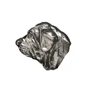 Fila Brasileiro - Silver-plated dog brooch, elegant pin, jacket lapel decoratio