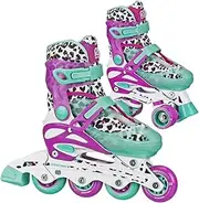 Roller Derby Falcon 2-in-1 Combo Quad and Inline Skates for Kids, Adjustable Sizing
