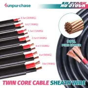 Dual Core Battery Power Wire Cooper Cord Car Solar Speaker Cable Extension Wire