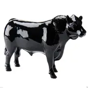 John Beswick Bull Black Aberdeen Angus Farmyard Cow Figurine