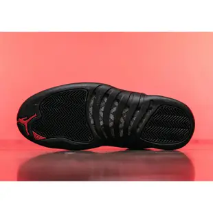 【AIR JORDAN 12 REVERSE FLU GAME GS】黑紅 12代｜高筒 女鞋 153265-602