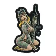 TACTICAL GIRL YAKUZA TATTOO Ukrainian Morale Patch MILITARY PVC 3D