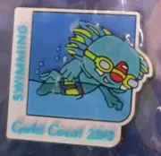 Commonwealth Games SWIMMING BOROBI PICTOGRAM PIN Collectable KOALA