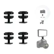 LSP 1/4" Hot Shoe Mount Nut Flash Holder, DSLR Camera Screw Adapter, Set of 4