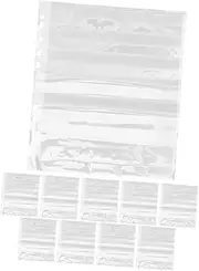 SOPOTUTU 10pcs Document Pouch Set for Negative Film Storage Heavy Duty Page Protectors for Archival Photo Holders Compatibility with Binders Space Saving Design