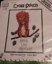 HERITAGE STITCHCRAFT RED SQUIRREL CROSS STITCH CHART, NOS