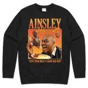 Ainsley Harriott Homage Jumper Sweater Sweatshirt Vintage Retro Funny 90s Icon Mens Womens CrewneckHoodie