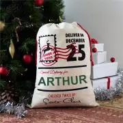 Checked Twice Personalised Santa Sack