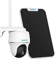 Reolink Security Camera Wireless Outdoor, Cellular Trail 3G/4G LTE, Solar Powered Pan Tilt System, 5MP HD Night Vision, 2-Way Talk, Smart PIR Detection, No WiFi, Go PT Plus with Sun-Powered Panel