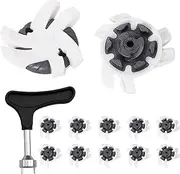 Golf Course Footwear, Anti-Slip Golf Shoe Spikes, 2cm/0.79 inches, Replaceable Golfs Cleats, Rubber/PP Easy Twist Cleats for Outdoor Court Courses Golfs Trainers