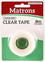 Matrons Breathable Tape, 9.1 Meter Length, Clear