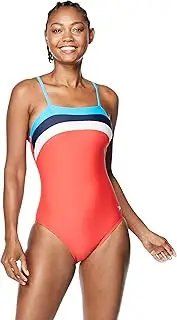 [Speedo] Women's Swimsuit One Piece Adjustable Square Neck Contemporary Cut