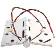 p b Five Knuckle Concealed Conductor Architectural Hinge, Steel, Full Mortis