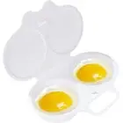 Double Cup Microwave Egg Poacher Nonstick Baking Tool Portable Egg Cup Kitchen