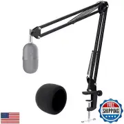 For Razer Seiren Mini Boom Arm - Mic Stand with Reduce Wind Noises Mic Foam C