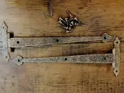 McKinney Strap Hinges Cabinet Copper Finish 9" with 3/8” Offset New Vtg.