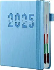 A5 Page A Day Diary 2025-12 Months Diary 2025 | 2025 PU Leather Planner Notebook | 2025 Academic Diary | 2025 Planner | Things To Do Notepad | Multipurpose Note Book For Work Schedule, Business