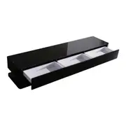 TV Cabinet with 3 Storage Drawers With High Glossy Assembled Entertainment Unit