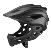 Black 2in1 Kids Full Face Bike Helmet For MTB BMX Dirtbike Skateboard AU