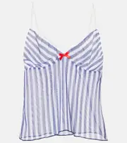 [Bananhot] Bananhot Solay striped crop top AU 16 blue