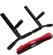 Iron Core Athletics Joist Mount Pull Up Bar with 2 Pull Up Assist Bands - Hea...