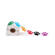 colorful Paw Print Stickers Dog cat bear Paw Labels Stickers for laptop reward sticker stationery teacher for student