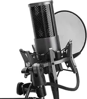 XUMIUZIY USB Condenser Microphone Bundle Kit, Professional Recording USB Microphone Kit with Anti‑Spray Filter Bracket, for Home/Studio Recording, Gaming (Black)