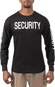 [ROTHCO] Long Sleeve Two-Sided Security T-Shirt