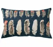 Ikea Maylinn Pillow Cushion Cover 16" x 26" Beautiful Bird Feathers Brand New