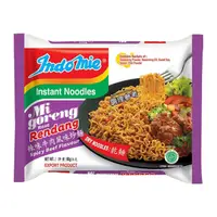 在飛比找Yahoo奇摩購物中心優惠-東南亞零食 indomie 印尼營多炒麵-辣牛肉/80g