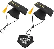 FONDOTIN 1 Set Hat Pet Hats Accessories Hats for Dogs Puppy Dog Party Decorations Pet Graduation Cap Medium Birthday Custom Dog Hat Doggy Graduation Dog Hat Photo Prop Polyester