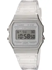 Casio F-91WS-7EF Silver Dial Plastic Womens Watch