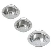 3pcs Bathroom Strainer Shower Bathtub Strainer Sink Drainer Basket