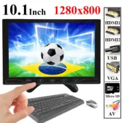 10.1"/11.6'' IPS CCTV Monitor PC Screen USB AV RCA VGA HDMI 1080p for Raspberry
