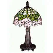 Meyda Lighting 13'H Cabbage Rose Mini Lamp, Purple/Blue Pink 59 - 30312