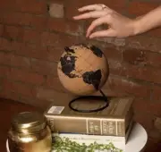 Black Cork Globe with Push Pins - Push Pin Globe with Map of the World