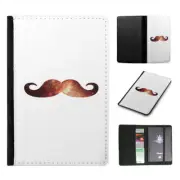 PASSPORT ITINERARY ORGANIZER|HIPSTER COLOURFUL MOUSTACHE #12