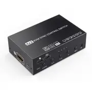 HDMI Multi-Viewer 4X2, KVM Switch 2 Monitors 4 Computers, HDMI 4K Matrix Swit...