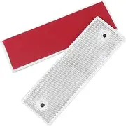 MUCKLILY 10pcs Reflective Warning Tape Car Reflectors Strips for Trailers Trucks Motorcycles High Visibility Safety Boards for Day Night Use