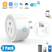 2Pack WiFi Smart MINI Plug Socket Outlet APP Control Work with Alexa Google