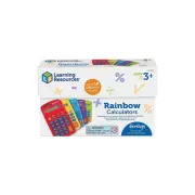 Learning Resources Rainbow 8-Digit Calculators Assorted Colors 10/Pack (LER0014)