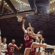 Penn Tom Leifsen in action layup vs Michigan State at Special Even- Old Photo